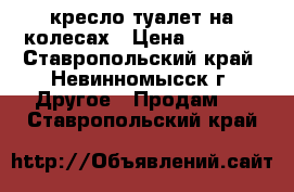 кресло-туалет на колесах › Цена ­ 3 500 - Ставропольский край, Невинномысск г. Другое » Продам   . Ставропольский край